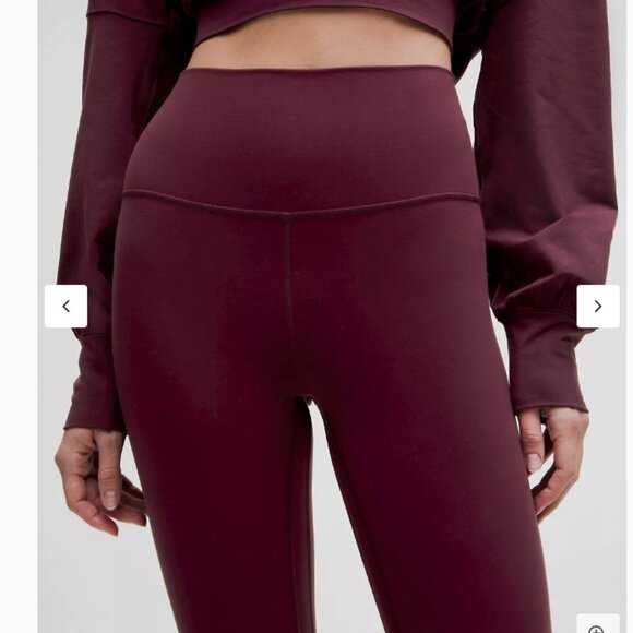 New! size 4 lululemon Align™ High-Rise Pant 28" Garnet - Picture 4 of 5